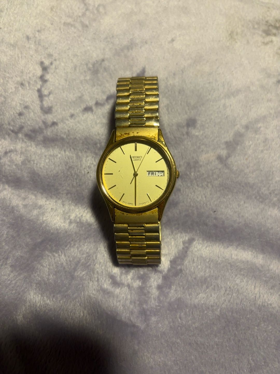 Seiko 5Y23-8039 Gold Tone Men's Watch