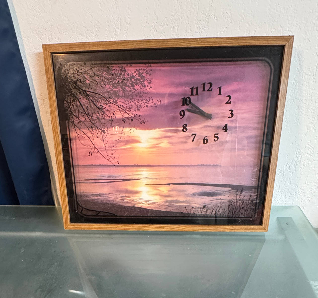 Vintage Sunset Landscape Wall Clock