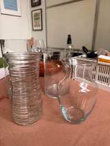 Assorted Clear Glass Vases - Image 1