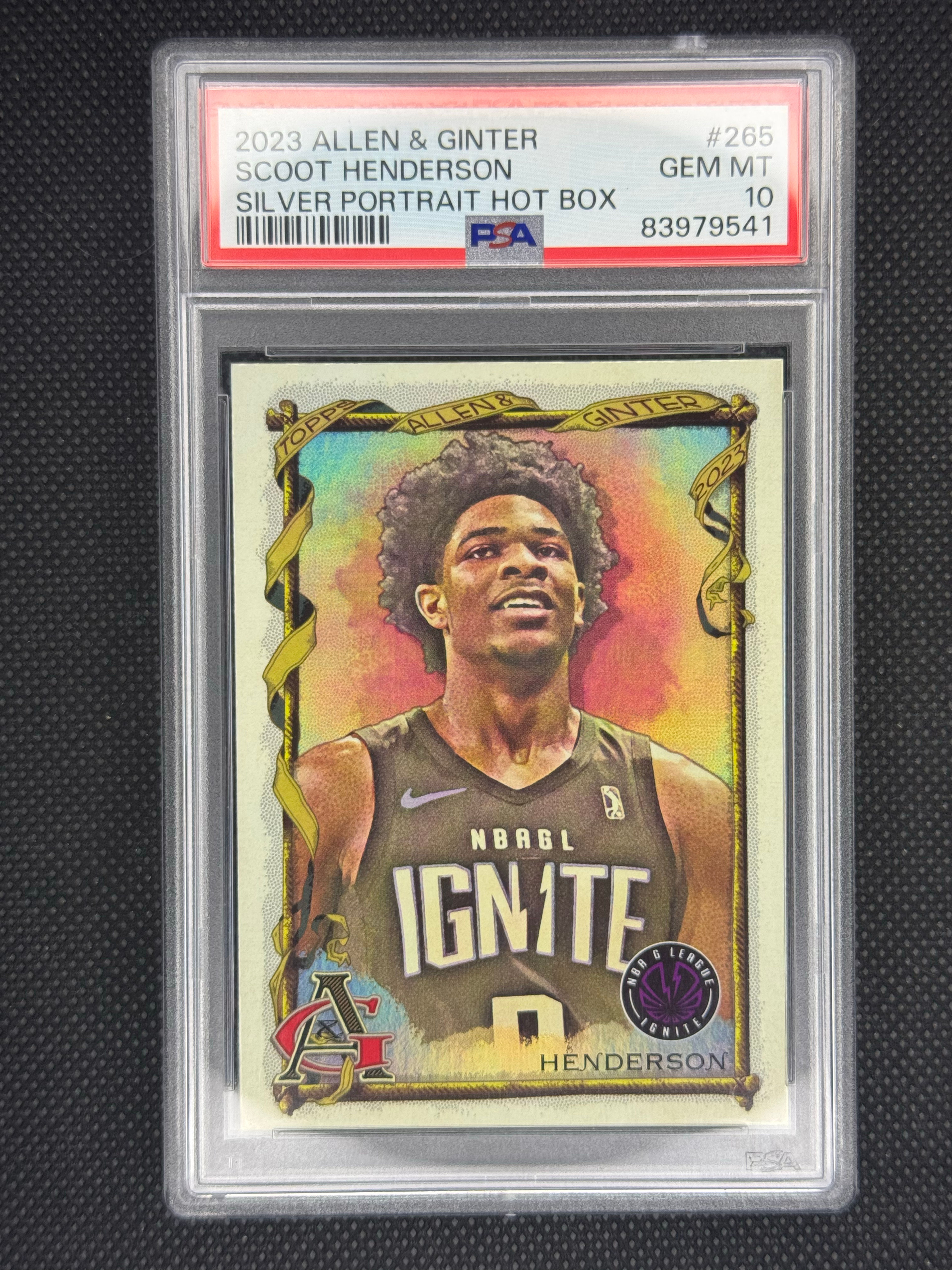 2023 Allen & Ginter Scoot Henderson Silver Portrait Hot Box