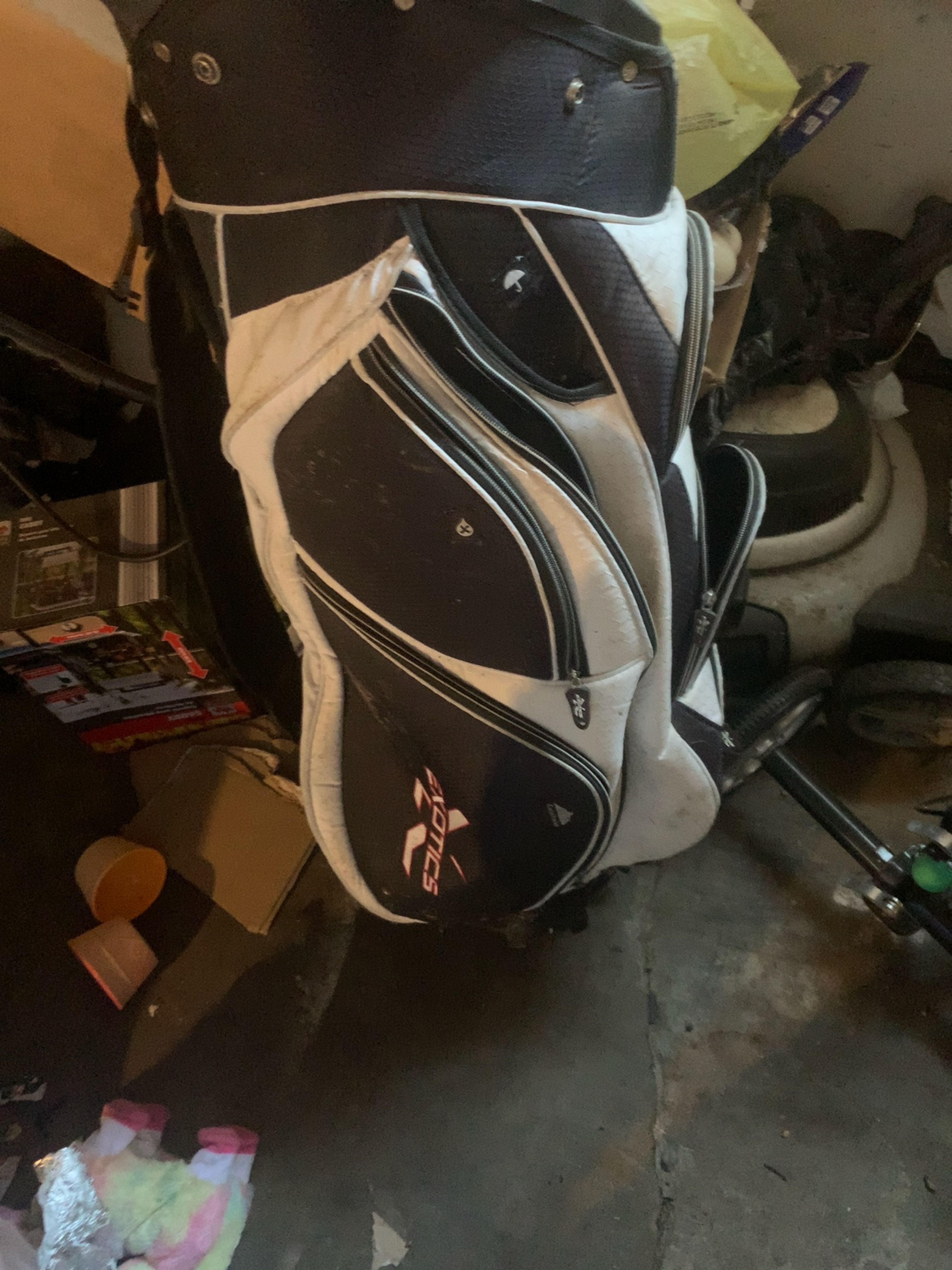 Tour Edge Xtreme 2 Golf Cart Bag Black/White