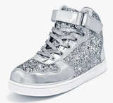 Wooowyet Size 45 ( Women's 11.5 ) Glitter Shoes Kids High Top Sneakers Party - Image 4