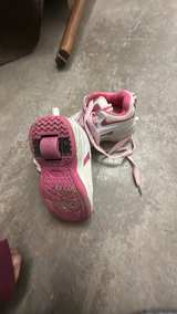 Apara Pink and White Wheeled Shoes - Image 3