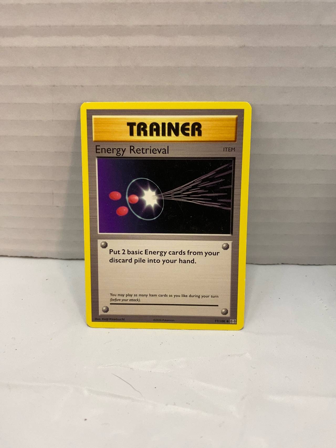 Pokemon Energy Retrieval Base Set Trainer Card