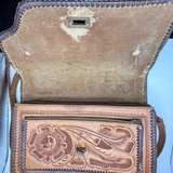 Gaitan Vintage Hand-Tooled Mexican Leather Handbag - Image 3