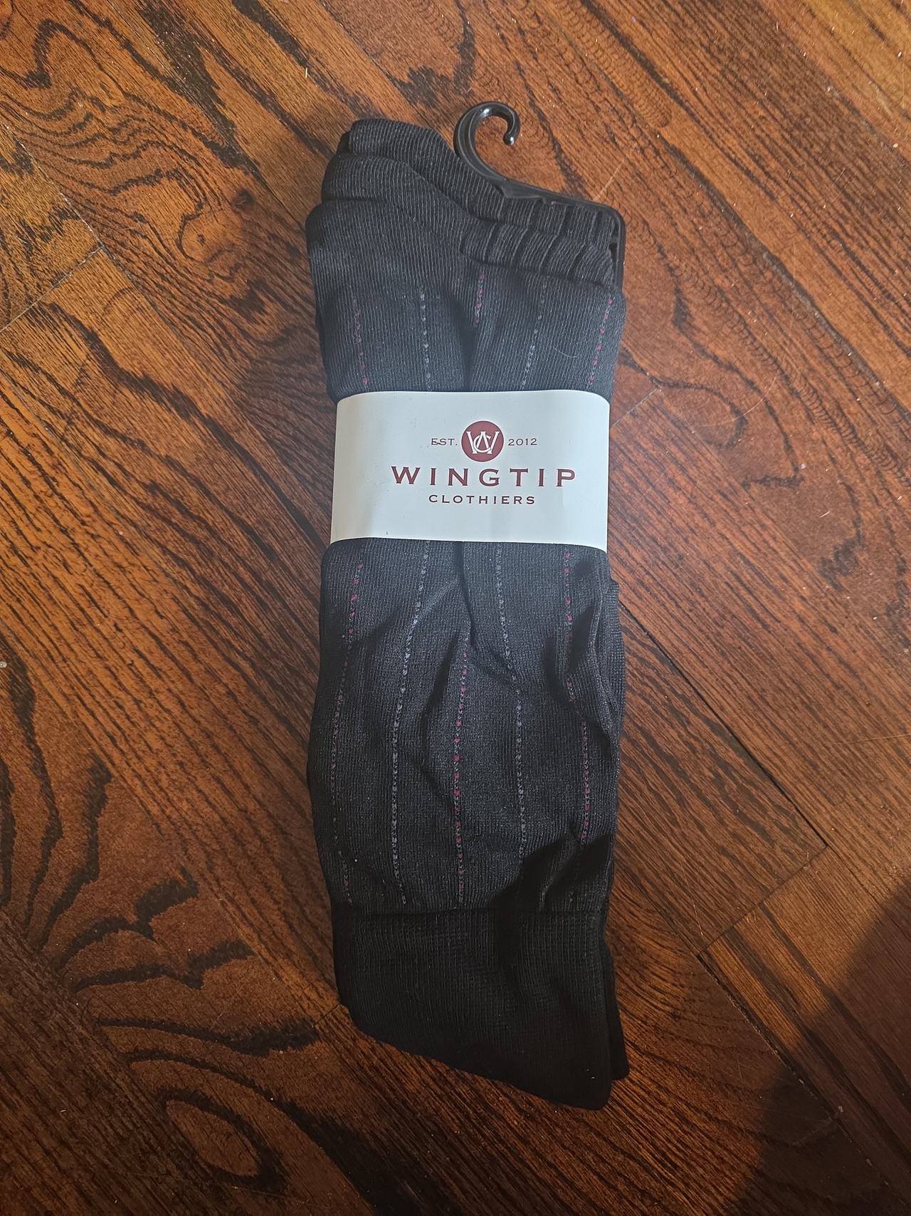 Wingtip Clothiers Men's Pinstripe Dress Socks 3-Pack