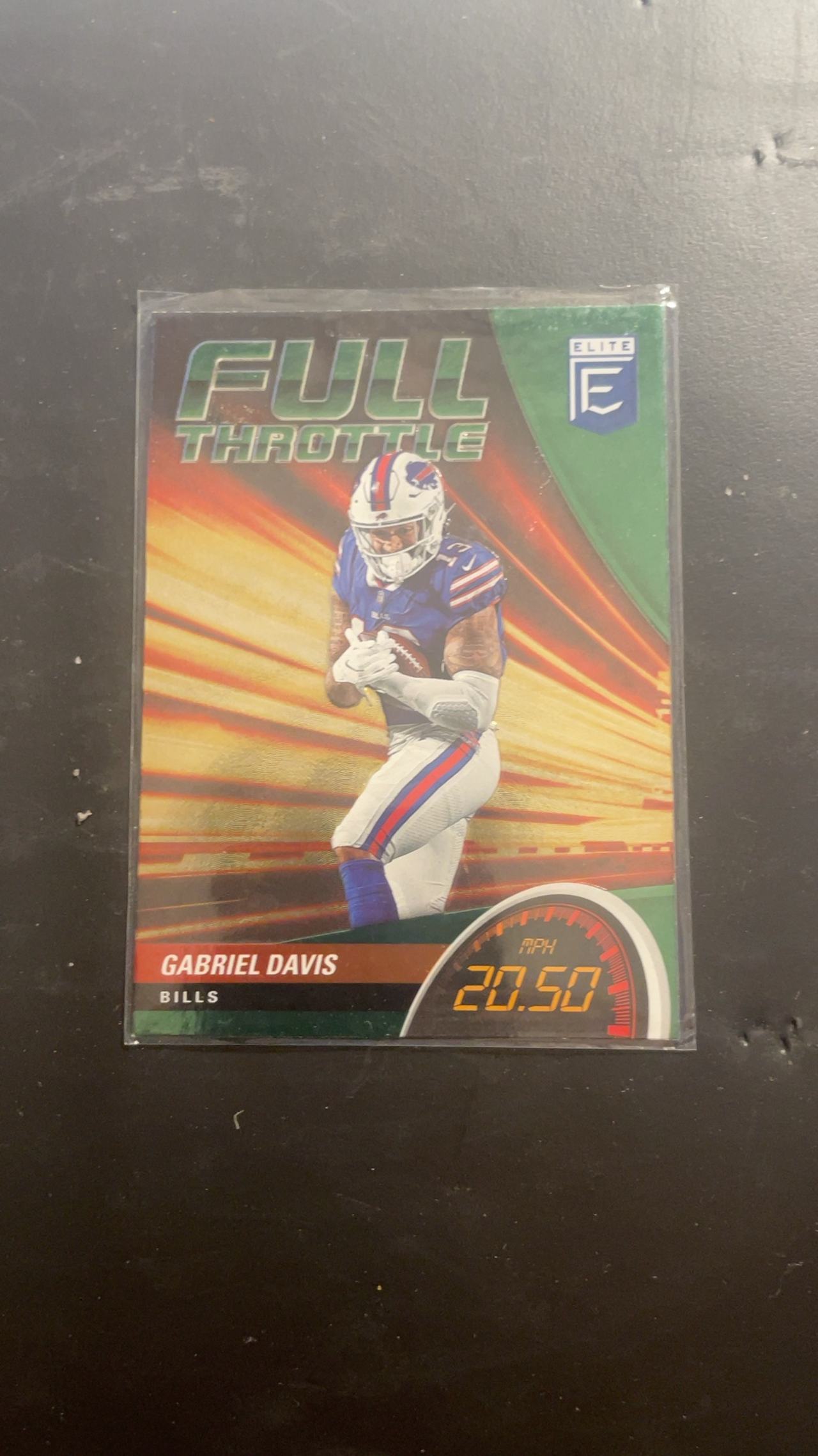 Panini Donruss Elite Gabriel Davis Full Throttle Green Parallel