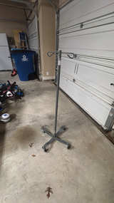 Rolling IV Pole with 5-Leg Base - Image 1