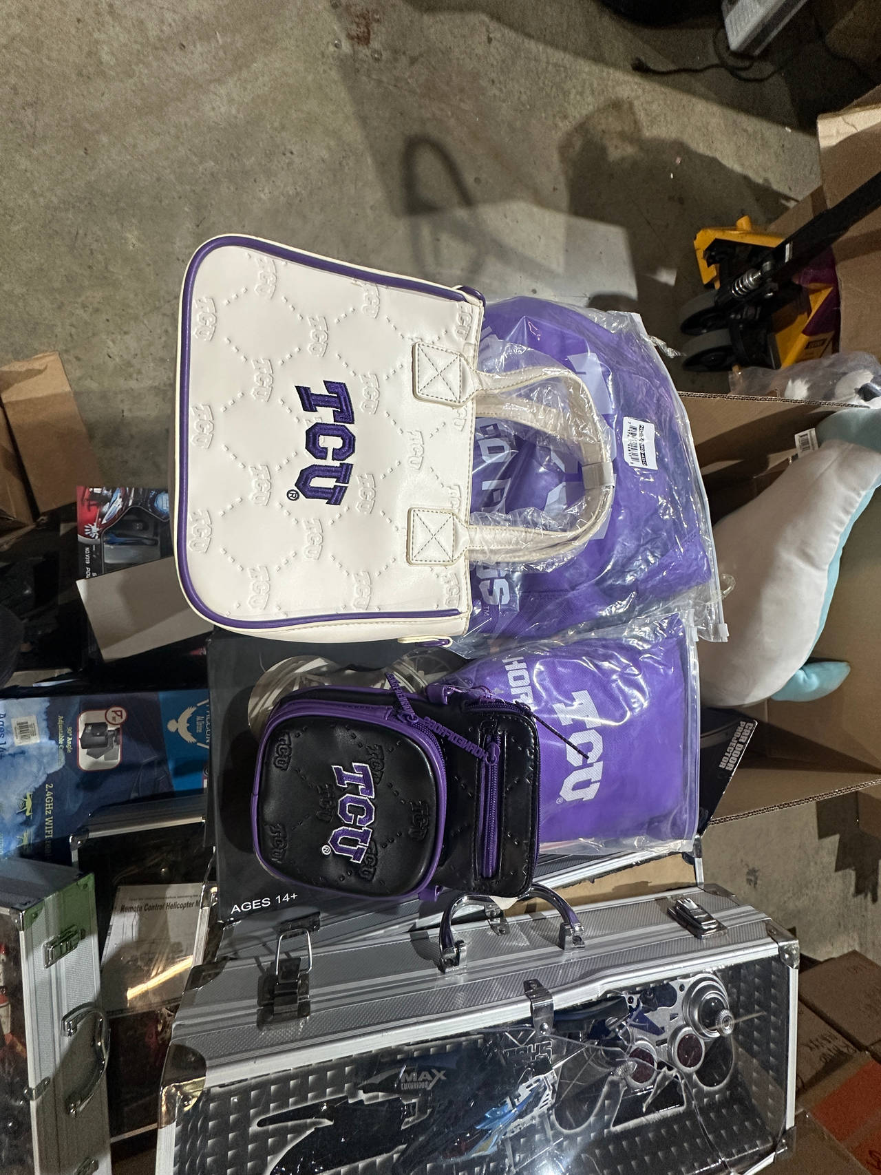 TCU Horned Frogs Quilted Bag Set