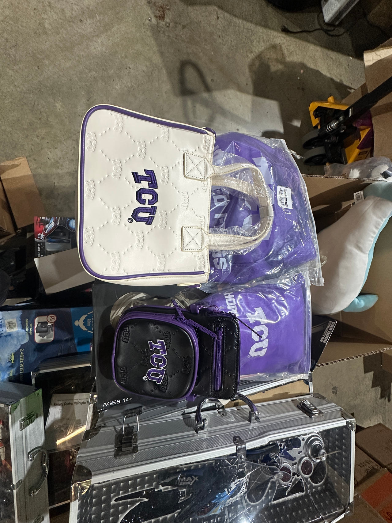 TCU Horned Frogs Quilted Bag Set