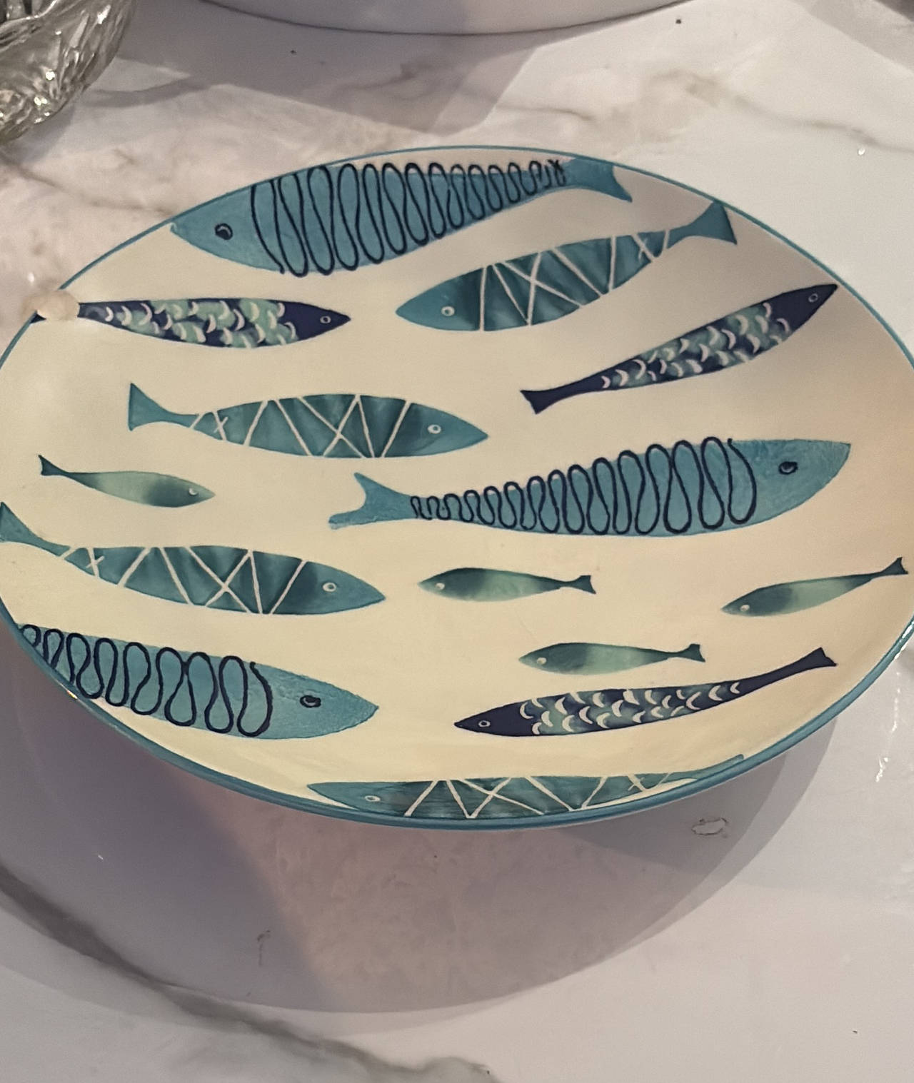 Fish Print Serving plate