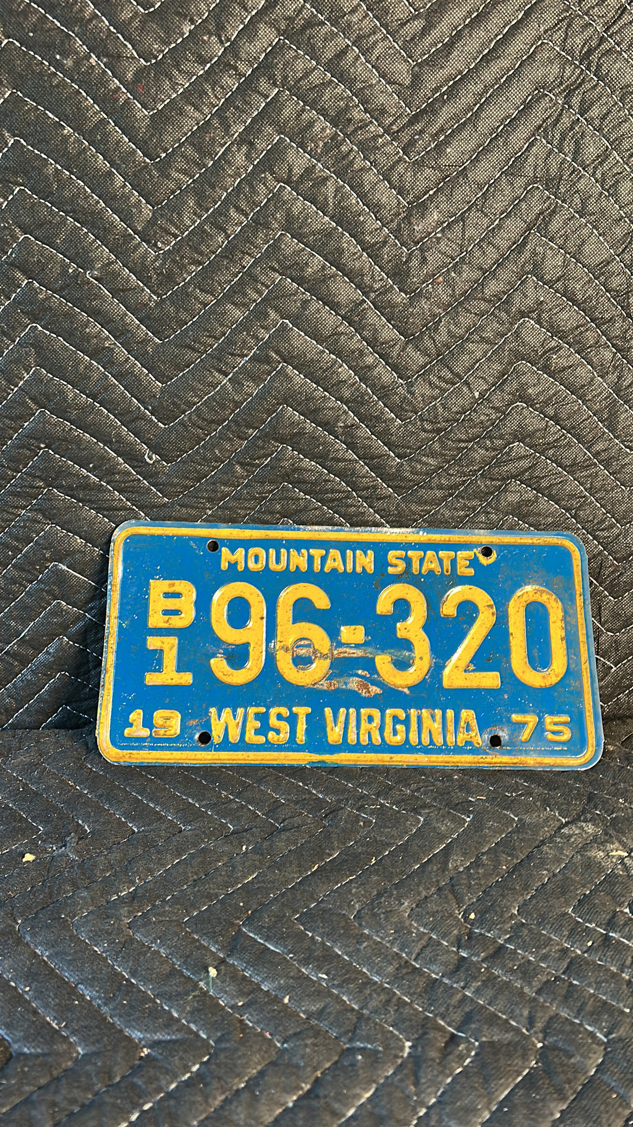 1975 West Virginia License Plate