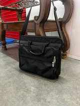 Black Nylon Laptop Messenger Bag - Image 1