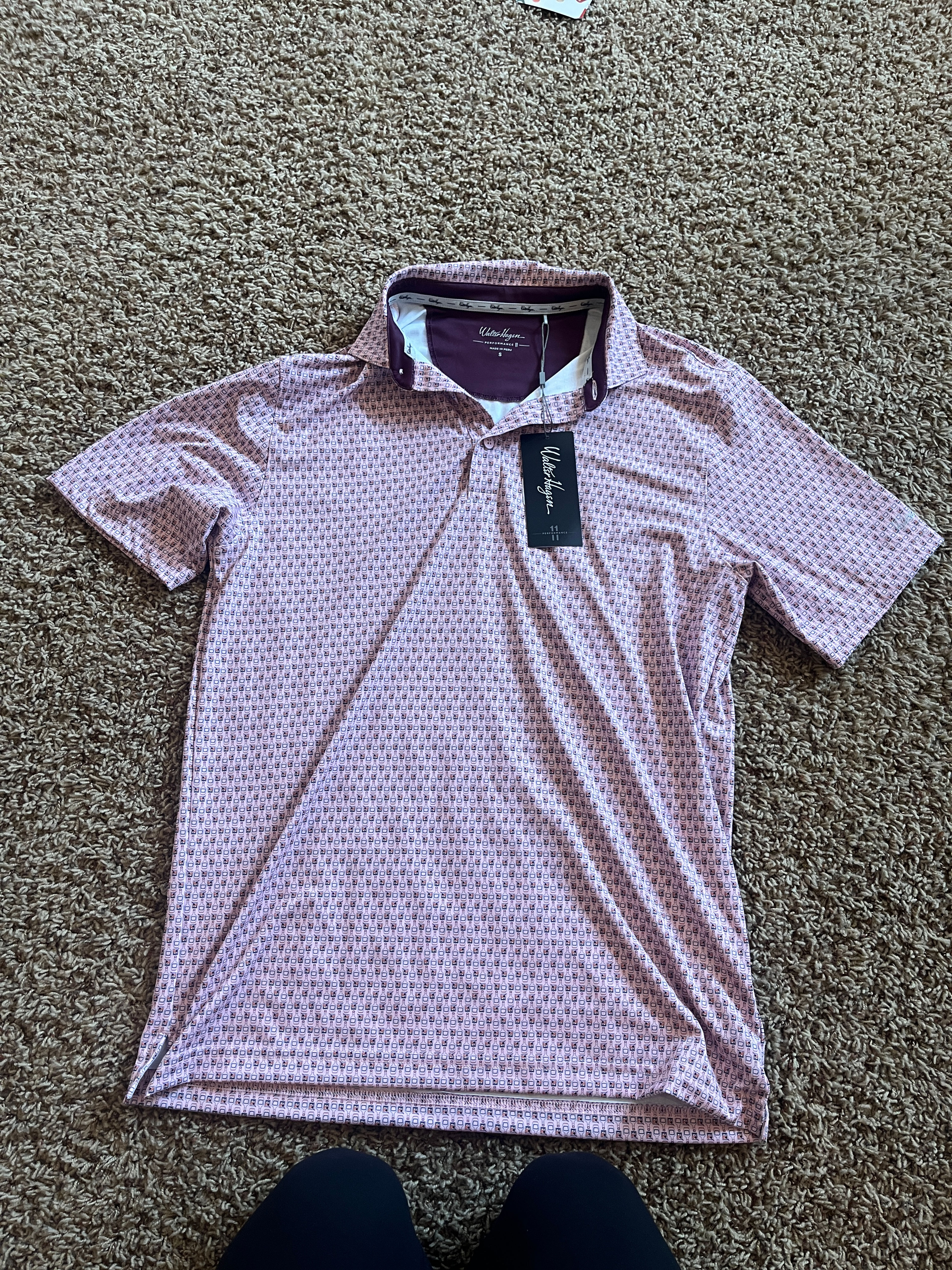 Walter Hagen Men's Perfect 11 Golf Polo new with tags small