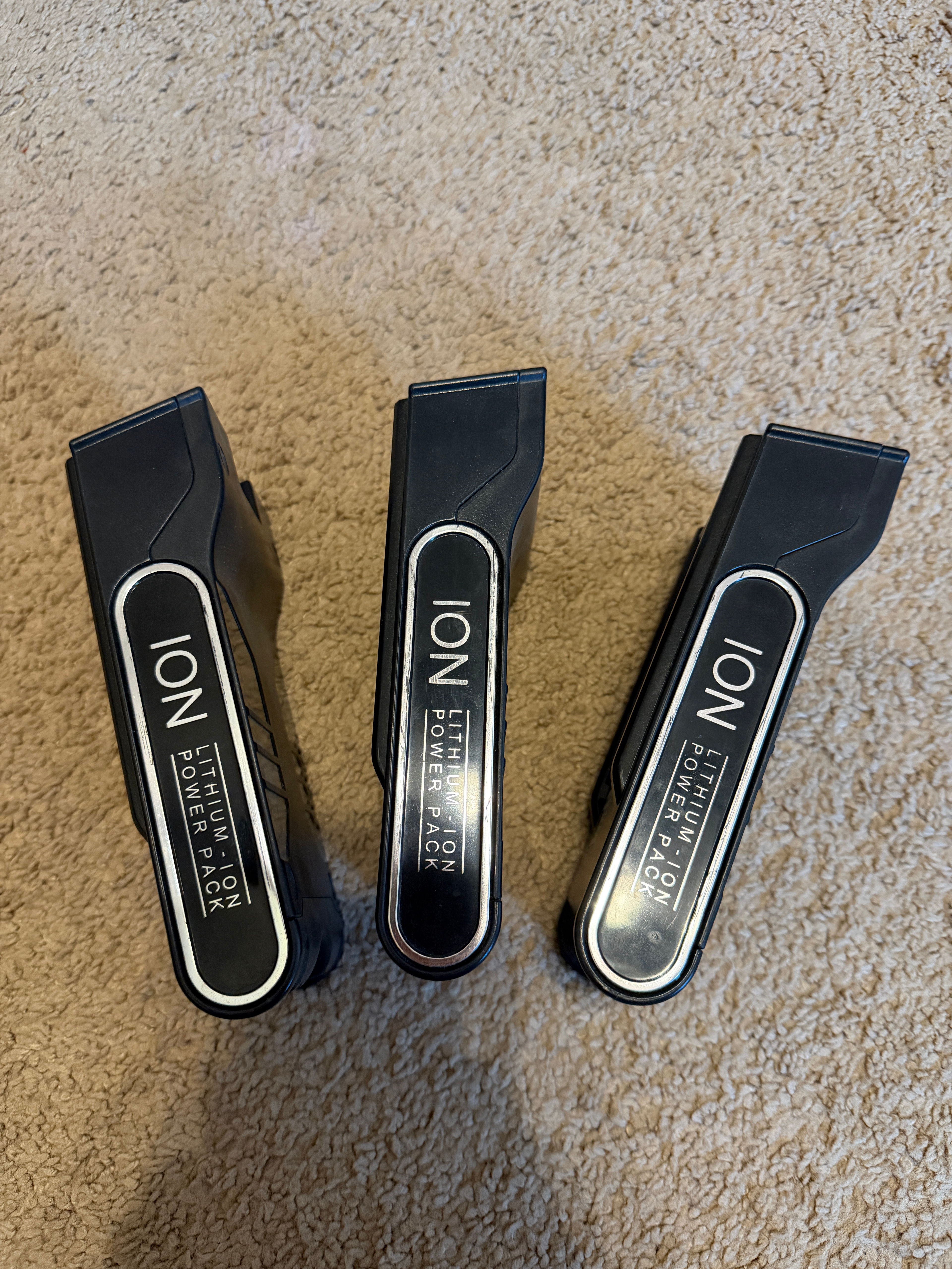 Shark ION Lithium-Ion Power Pack Battery x3