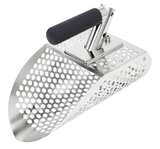 Dr. Ötek Stainless Steel Metal Detecting Sand Scoop with Handle - Image 1