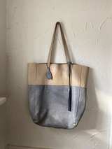 Jessica Leopard Print Tote with Tan Straps - Image 1