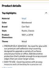 3 New, Naturals by con-tact premium self adhesive surface covering. $10 each - Image 1