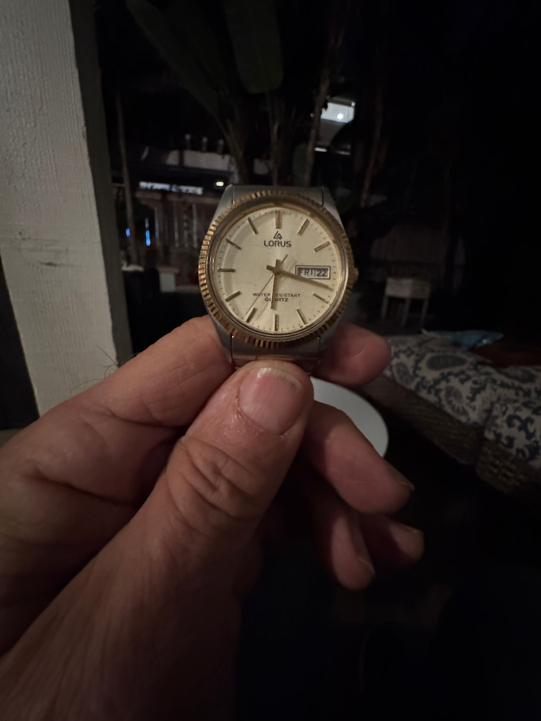 Lorus Two-Tone Day Date Quartz Watch