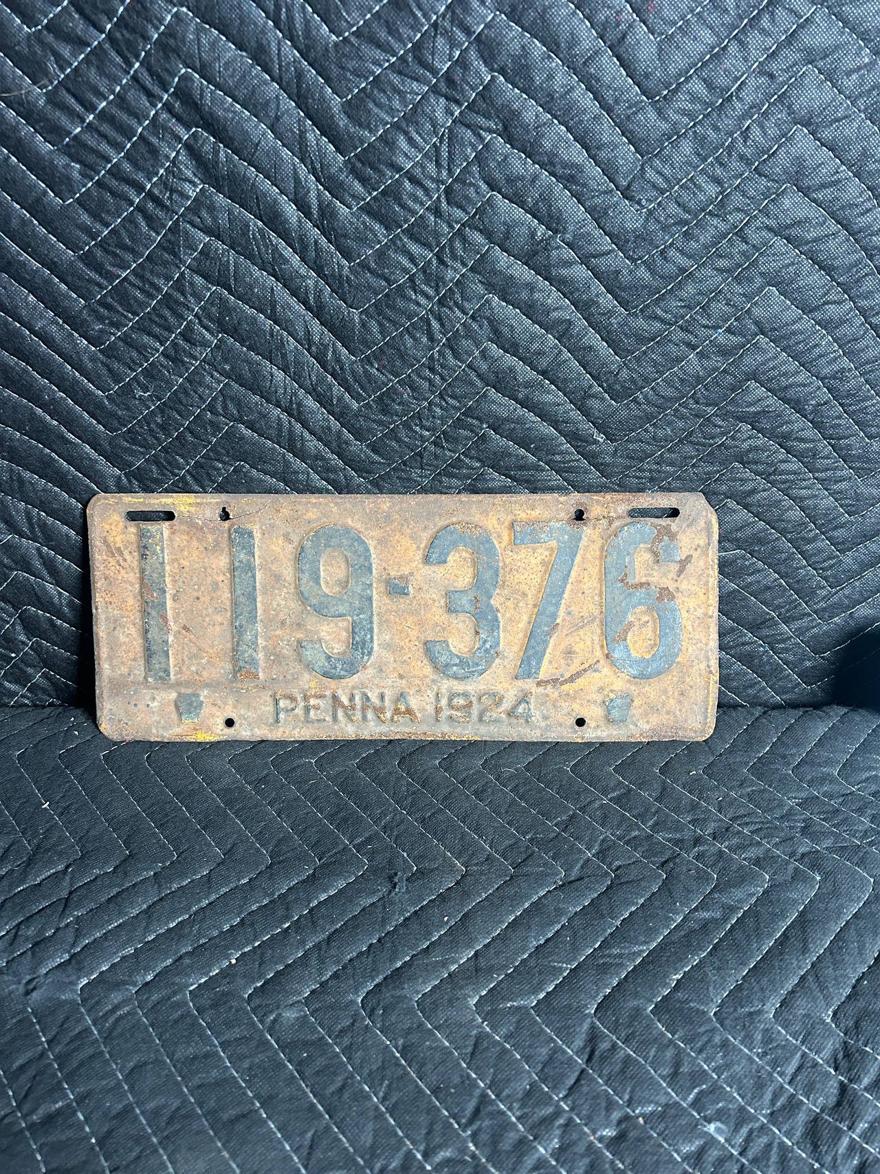 1924 Pennsylvania License Plate