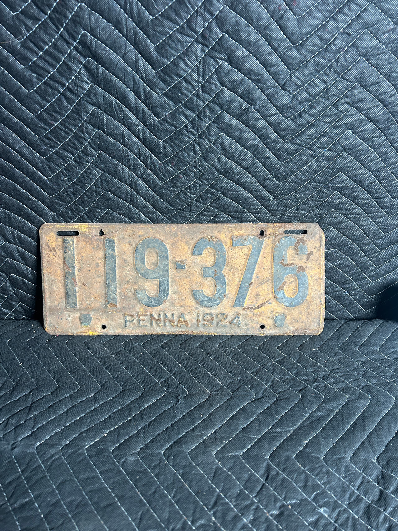 1924 Pennsylvania License Plate