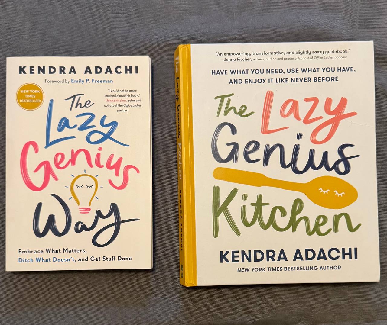 The Lazy Genius Way and The Lazy Genius Kitchen Kendra Adachi