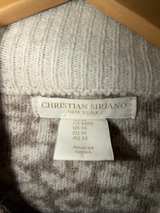 Christian Siriano Leopard Print Mock Neck Sweater Medium - Image 2