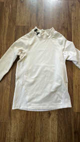 Under Armour ColdGear Long Sleeve Shirt Baseball Youth Small White  - Image 2