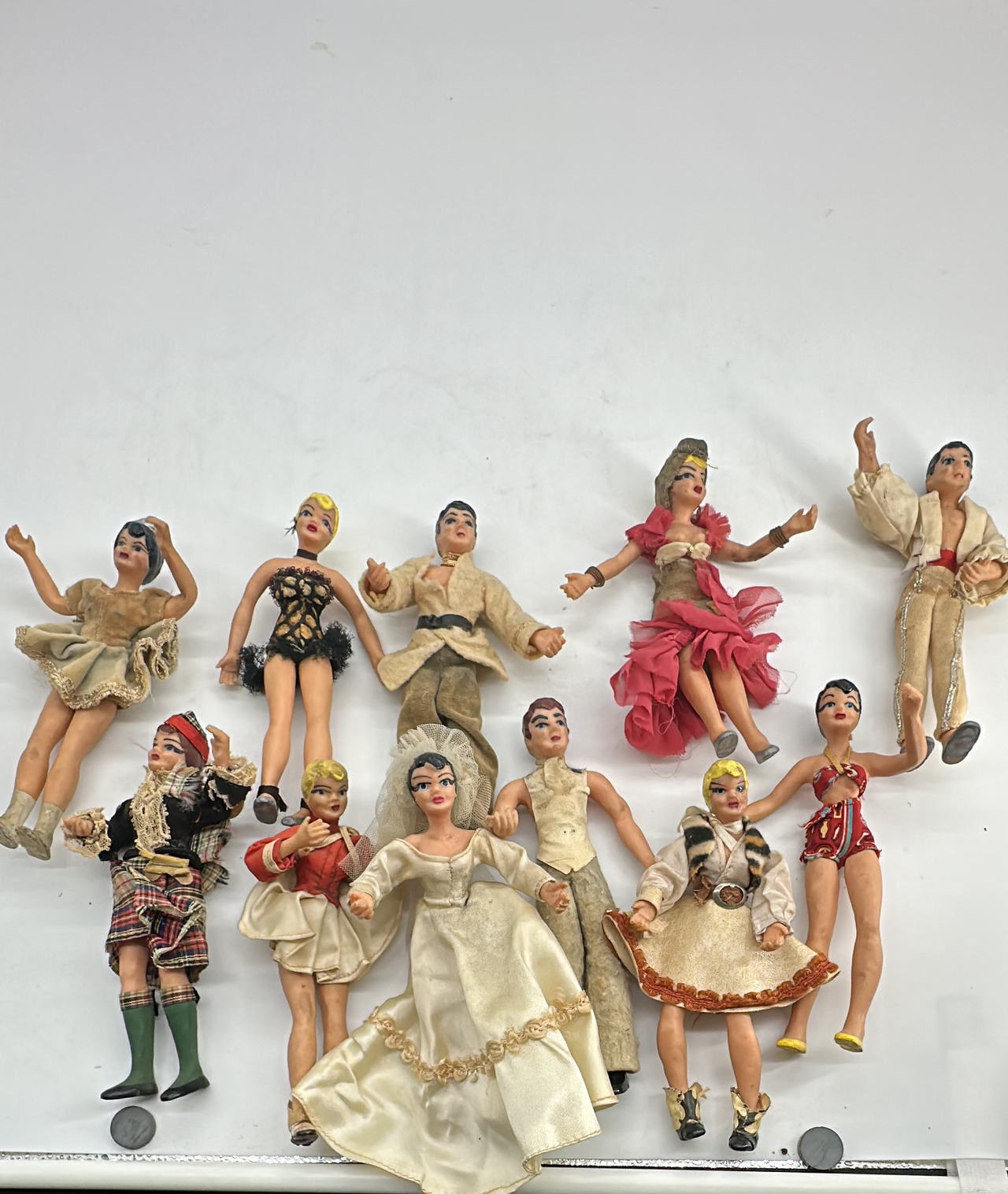 Vintage Flagg Flexible Dolls Lot - Sleep Eyes 1950s 1960s