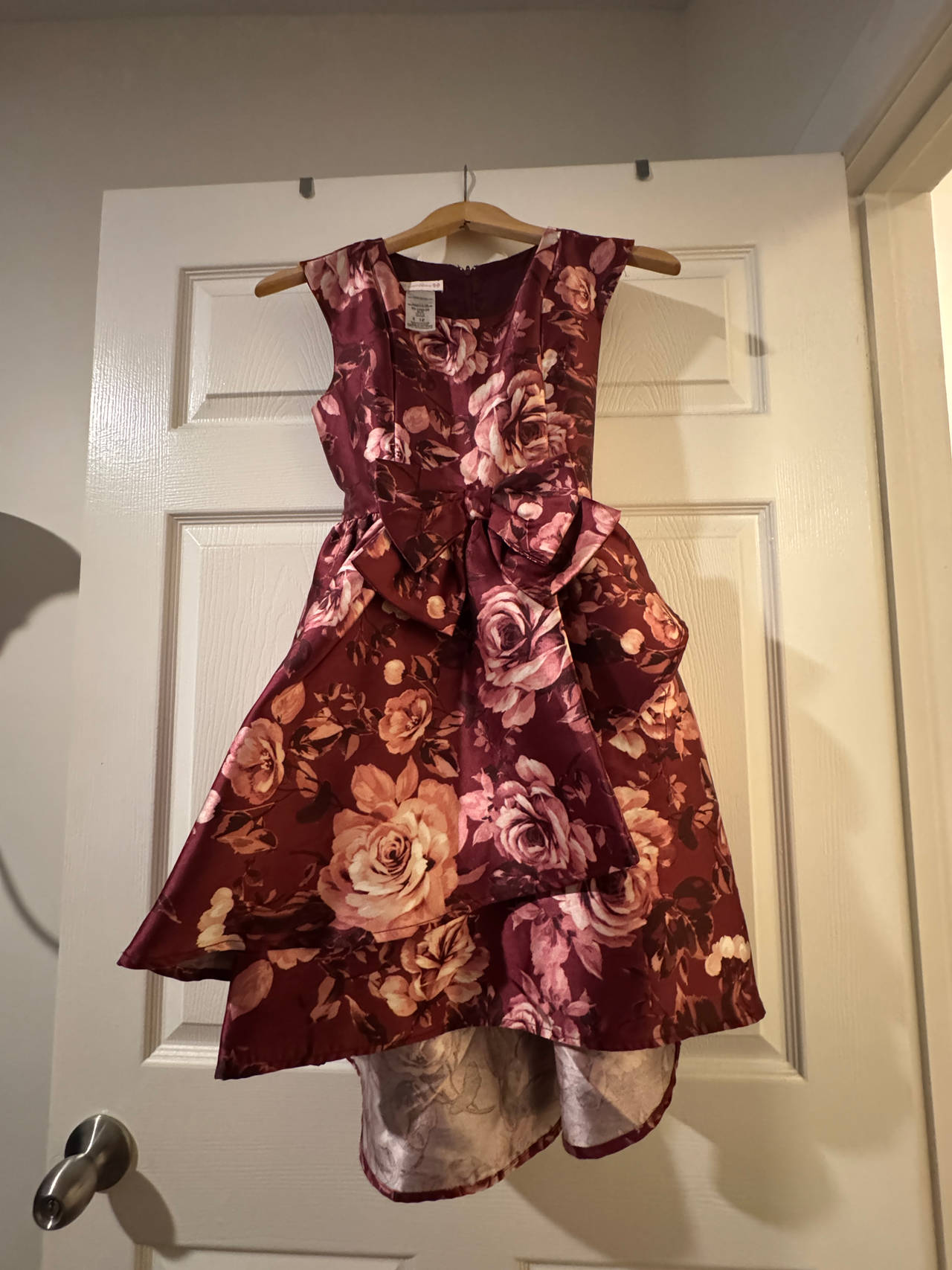Girls' Floral High-Low Dress