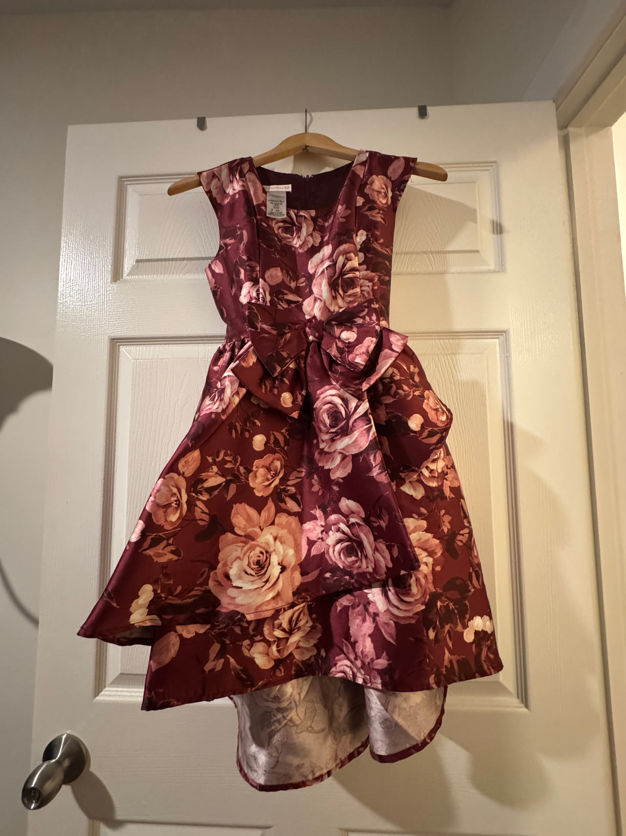 Girls' Floral High-Low Dress