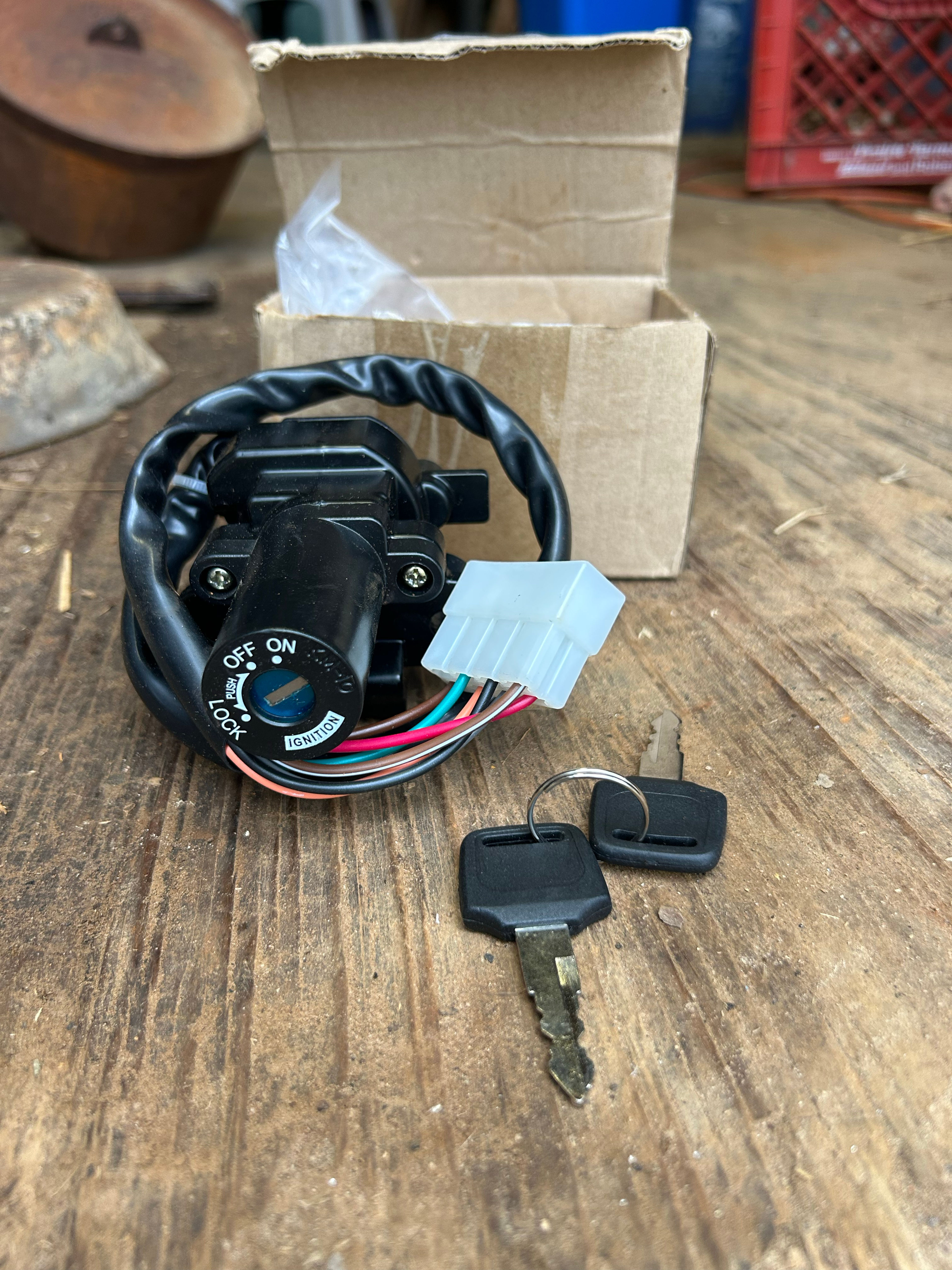 Universal 4-Wire Ignition Key Switch for ATV Dirt Bike Go Kart