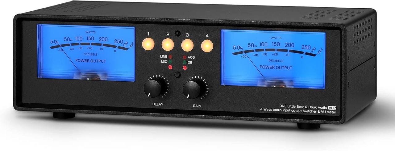 Douk Audio VU2 MIC & Line Dual VU Meter