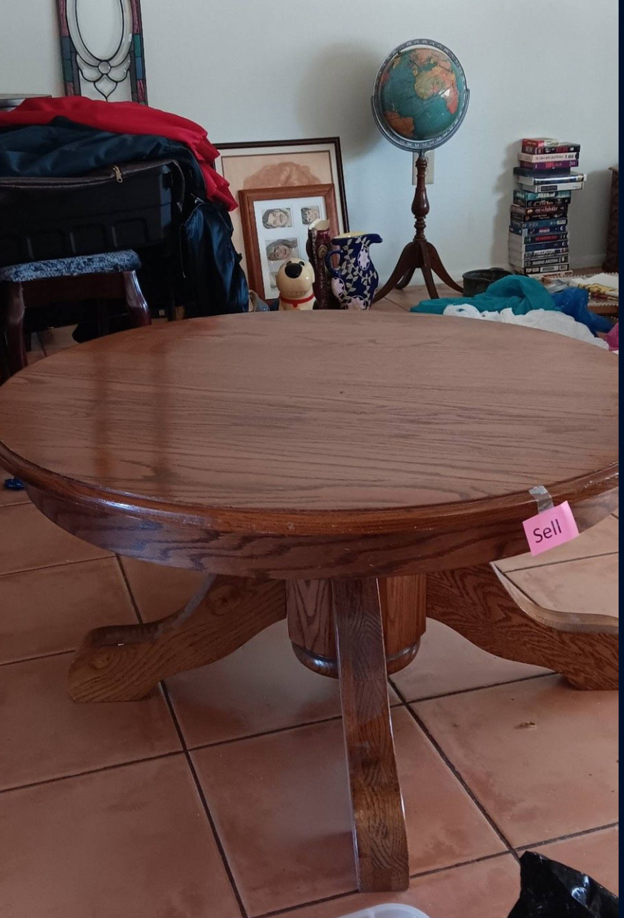 Round Oak Coffee Table