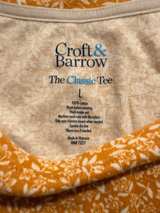 Croft & Barrow The Classic Tee Floral Print LARGE - Image 2
