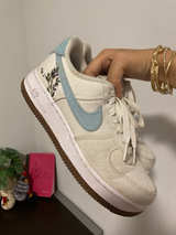 Nike Air Force 1 '07 LV8 Indigo Flora Pack - Image 1