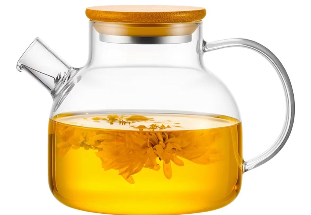 PARACITY Glass Teapot Stovetop 20 OZ/600ml, Borosilicate Clear Tea Kettle