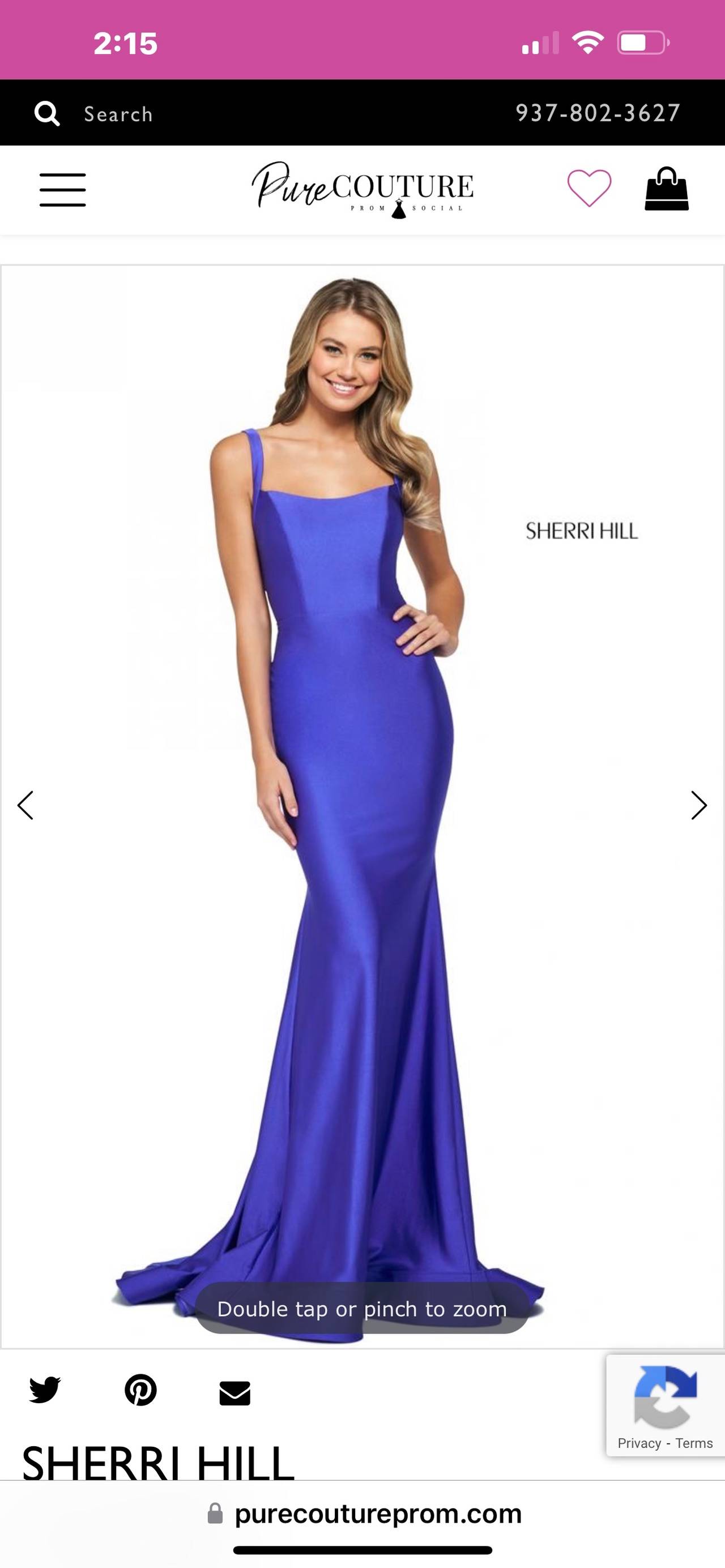 Sherri Hill 55014 Square Neck Mermaid Gown