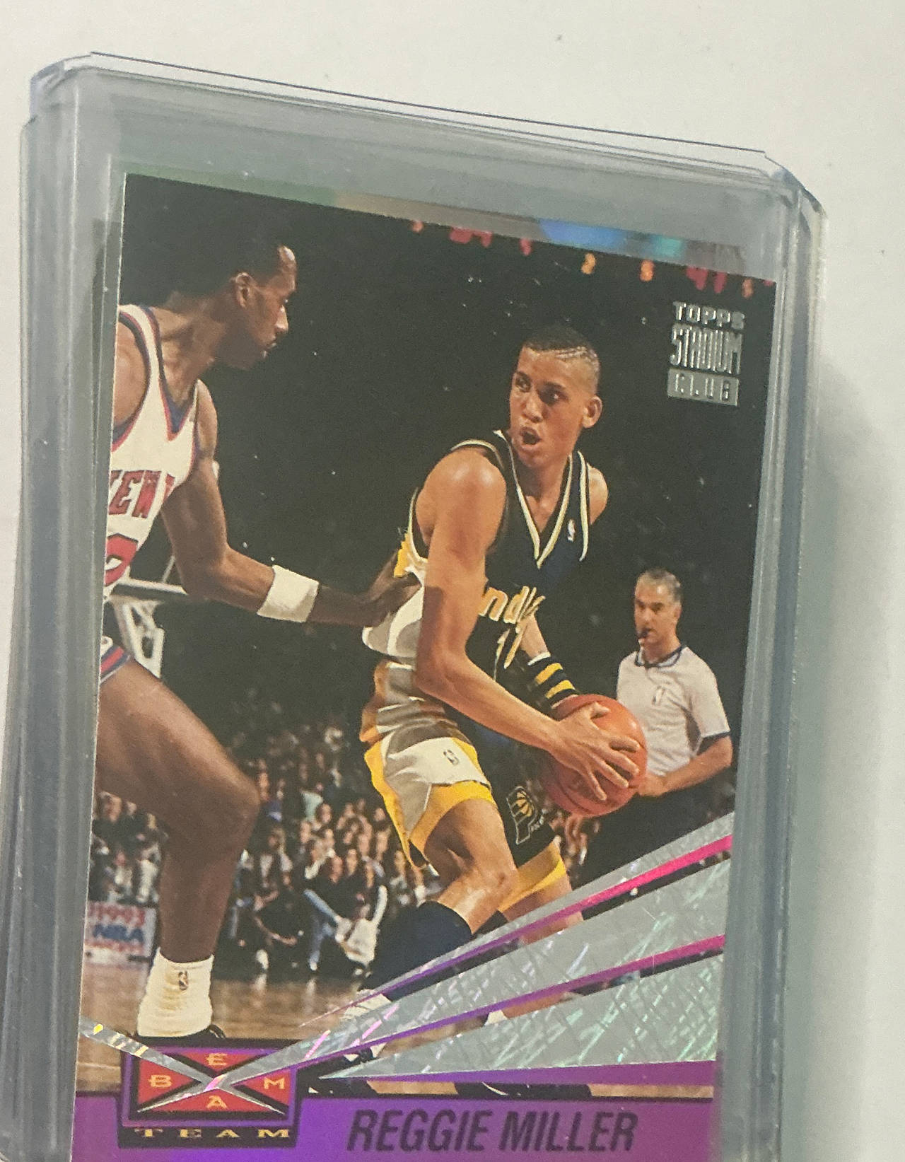 1993-94 Topps Stadium Club Beam Team Reggie Miller #14