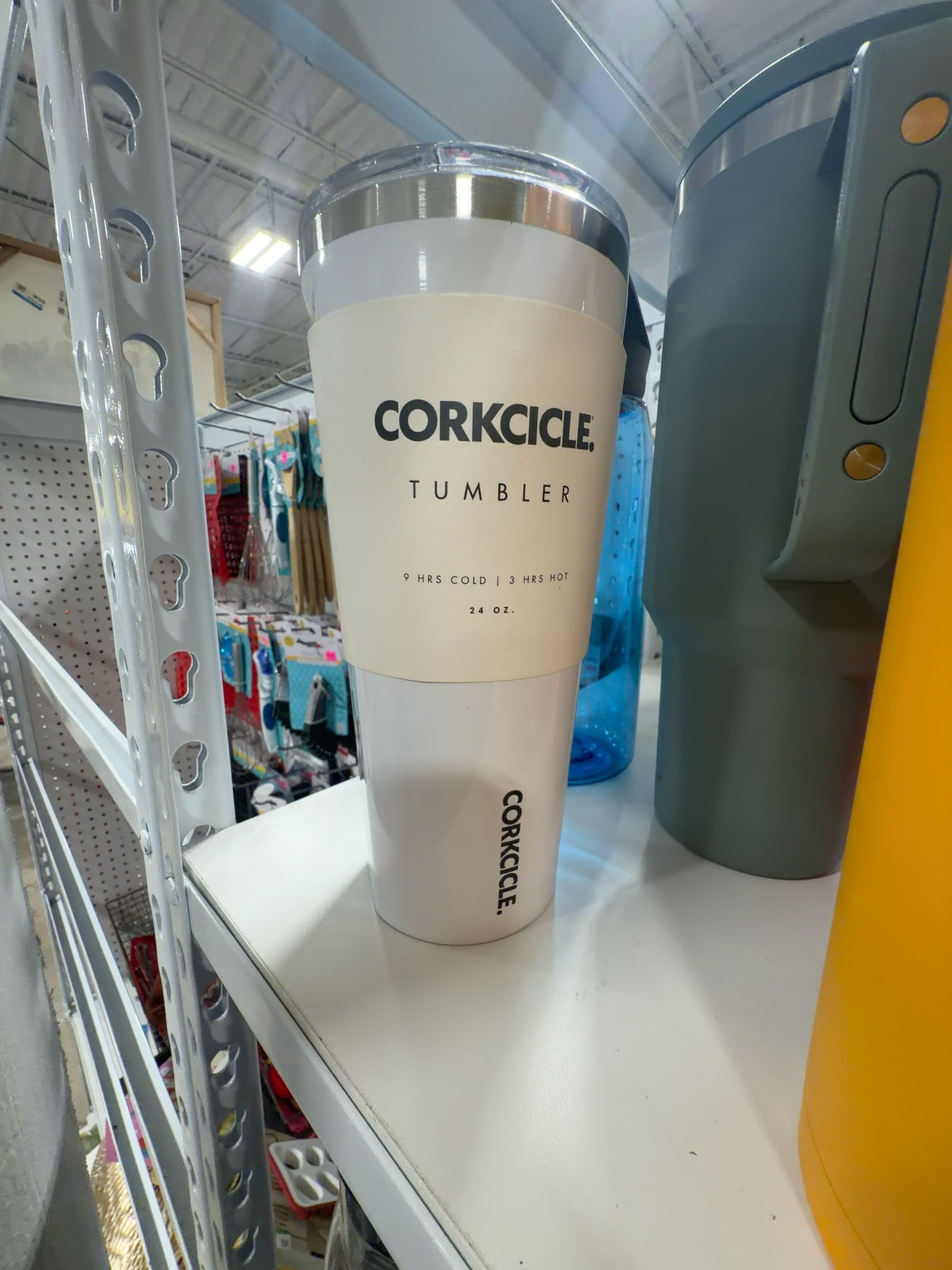 Corkcicle Classic Triple-Insulated Stainless Steel Tumbler White 16oz