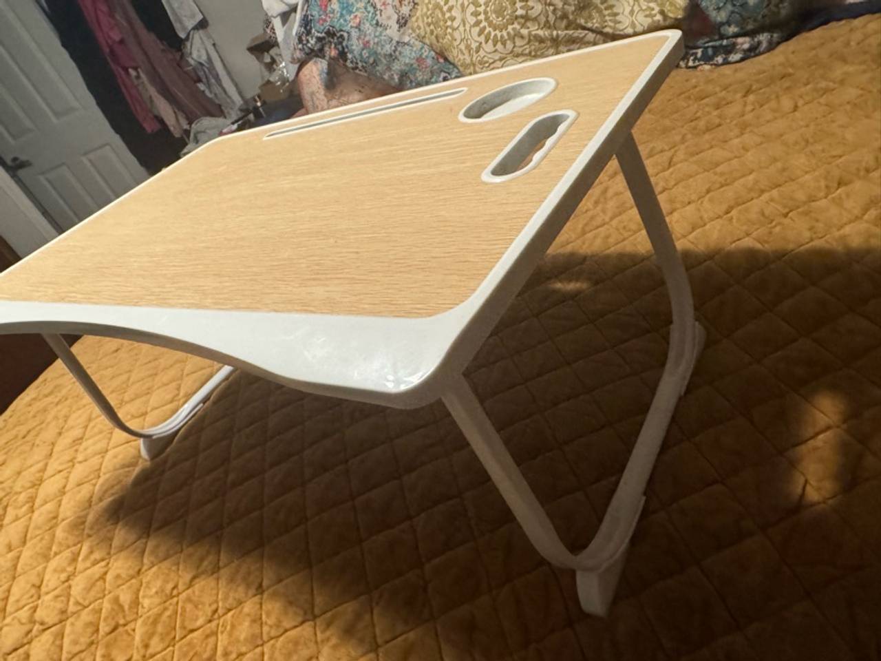 ZEAPTAC Collapsible Lap Desk with Cup Holder