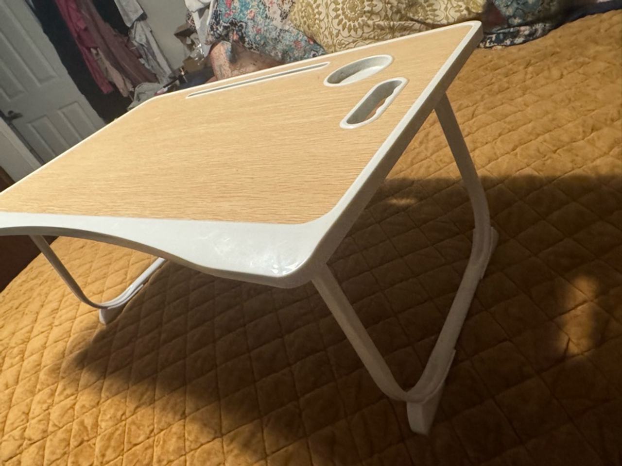 ZEAPTAC Collapsible Lap Desk with Cup Holder