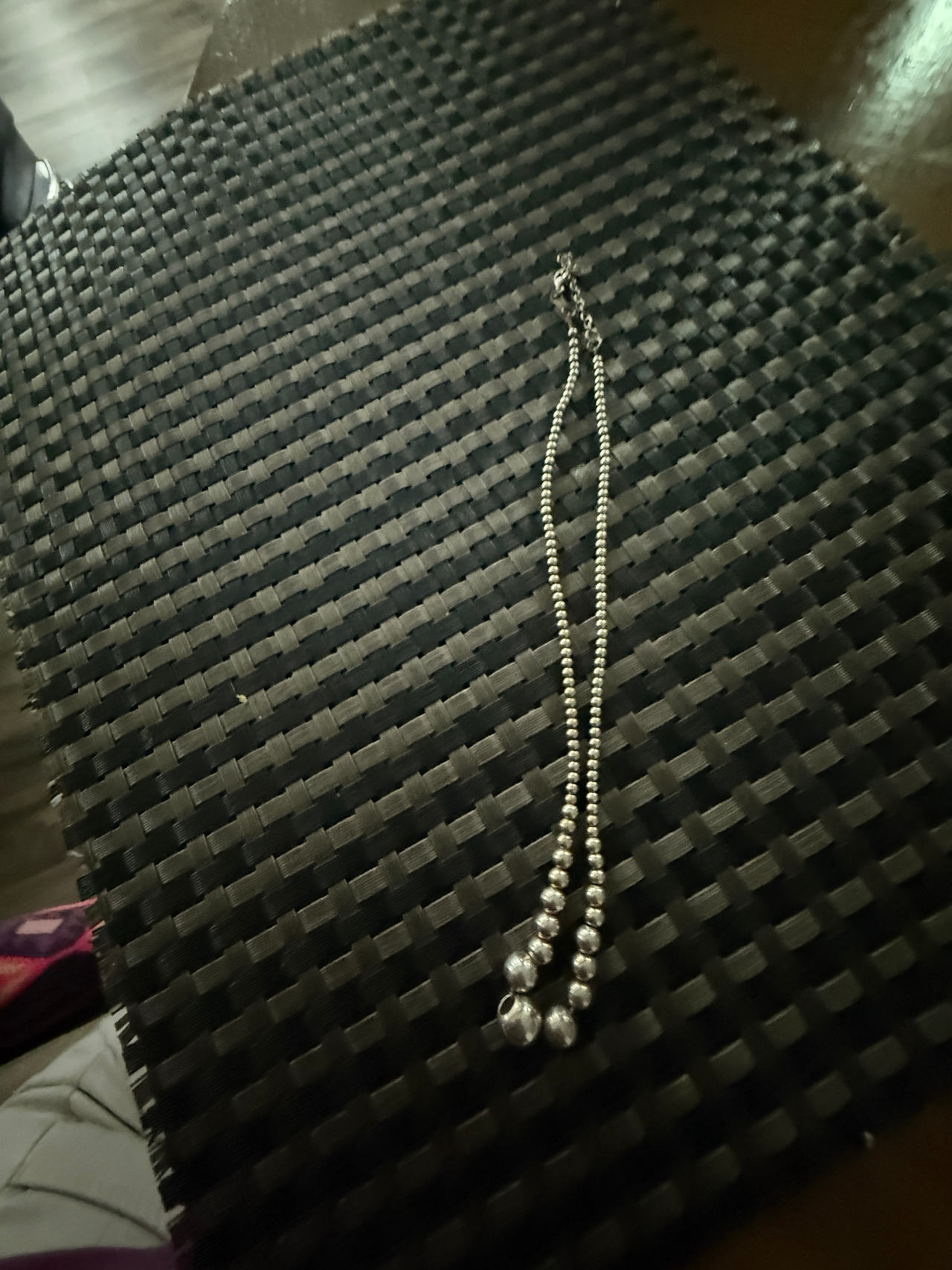 Silver Bead Necklace
