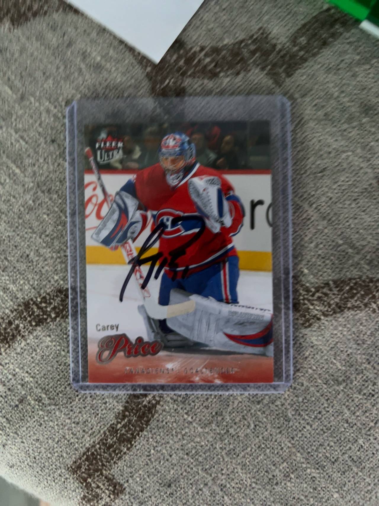 Carey Price Autographed Montreal Canadiens 8x10 Photo