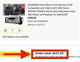 GMC Sierra 2500HD 3500HD Denali Gloss Black Grille - Image 5