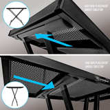 AxcessAbles MTS-01-BUNDLE-1 Double X-Stand with Tray - Image 3