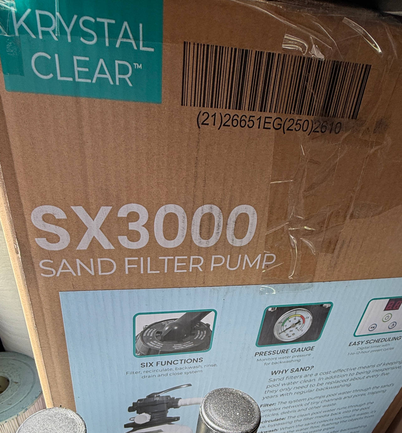 Intex Krystal Clear SX3000 Sand Filter Pump