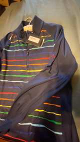 RLX Ralph Lauren Women's Striped UV Protection Quarter-Zip Pullover - Image 2