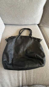 Coach Madison Lindsey Black Leather Satchel - Image 3