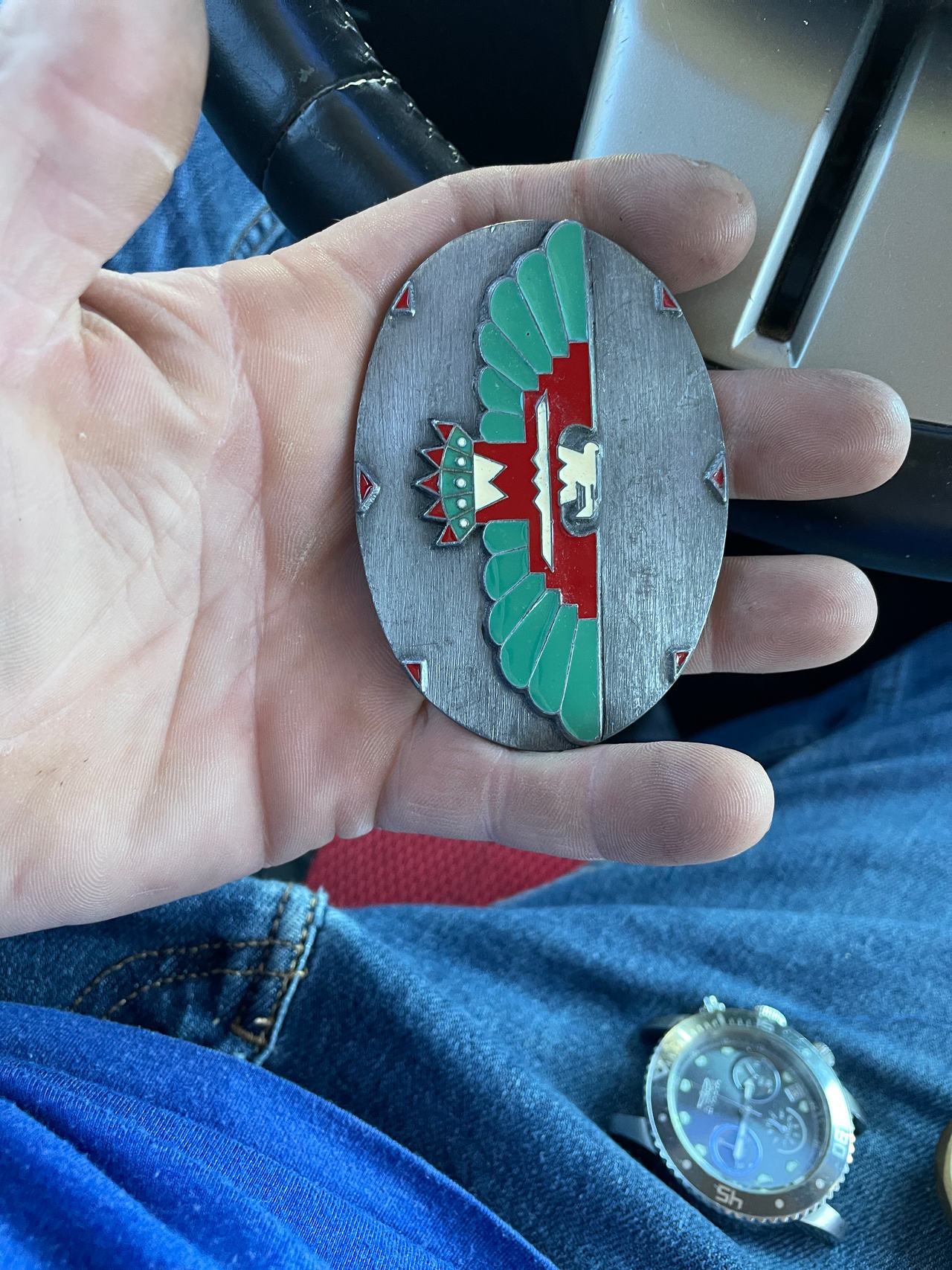 Native American Style Belt Buckle